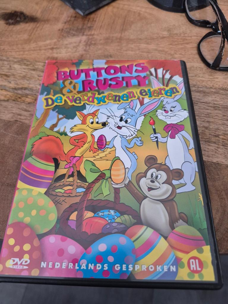 Buttons & Rusty: De Verdwenen Eieren DVD (Nederlands), Gebruikt, Alle leeftijden, Ophalen of Verzenden, Dieren