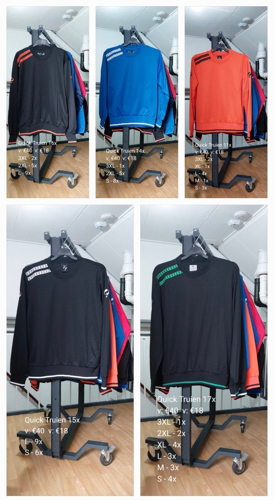 Spotprijs! Partij Merkkleding Quick Truien Te Koop! 73 stuks, Ophalen of Verzenden, Nieuw