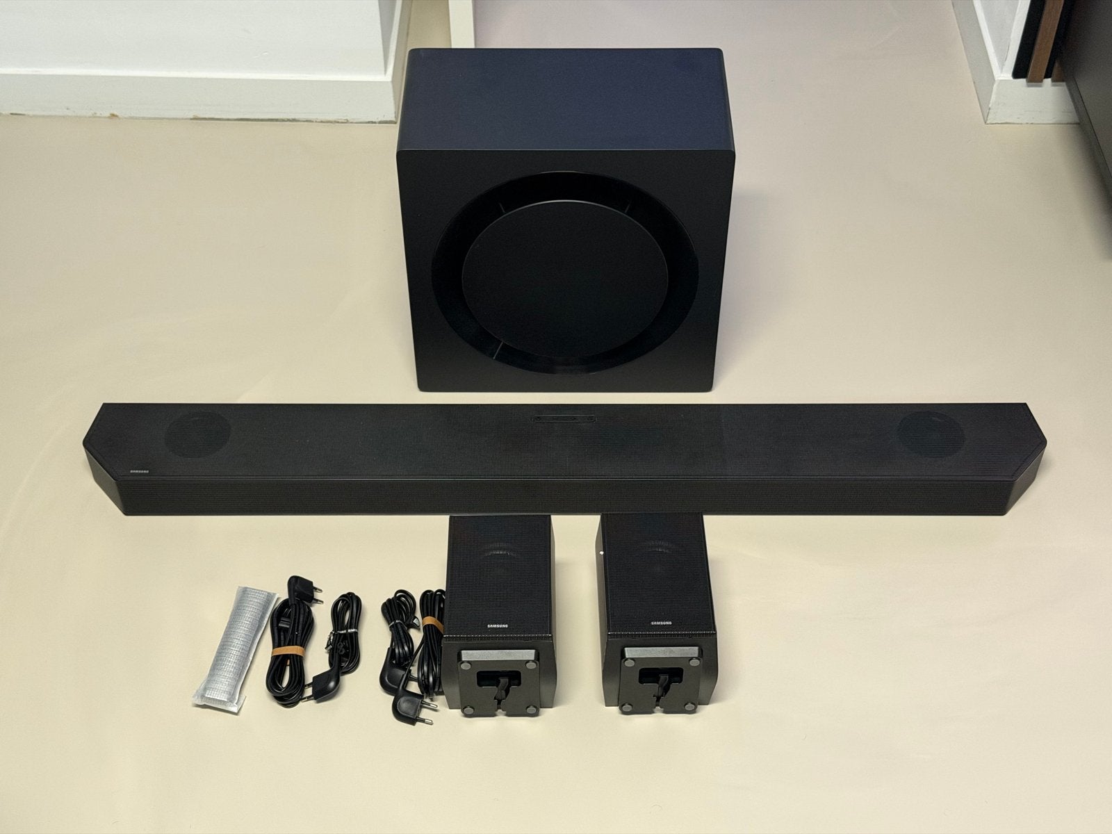 Samsung HW-Q990B Soundbar met subwoofer en surroundspeakers, Audio, Tv en Foto, Soundbars, Ophalen, Bluetooth, Zo goed als nieuw