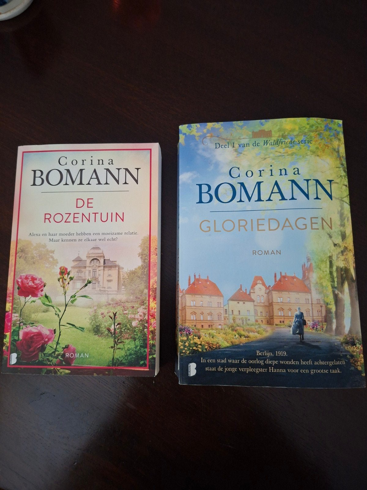 2 boeken Corina Bomann - De Rozentuin & Gloriedagen, Ophalen, Zo goed als nieuw, Corina Bomann