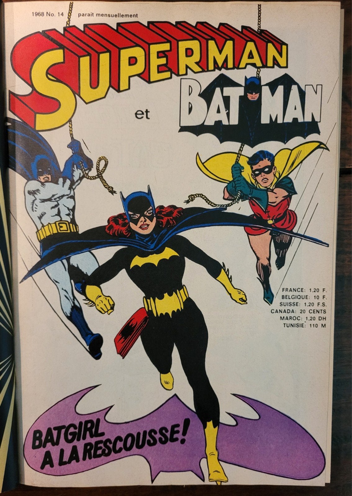 Superman et Batman 1968 Batgirl zeldzaam, Boeken, Strips | Comics, Eén comic, Ophalen of Verzenden, Zo goed als nieuw, Amerika