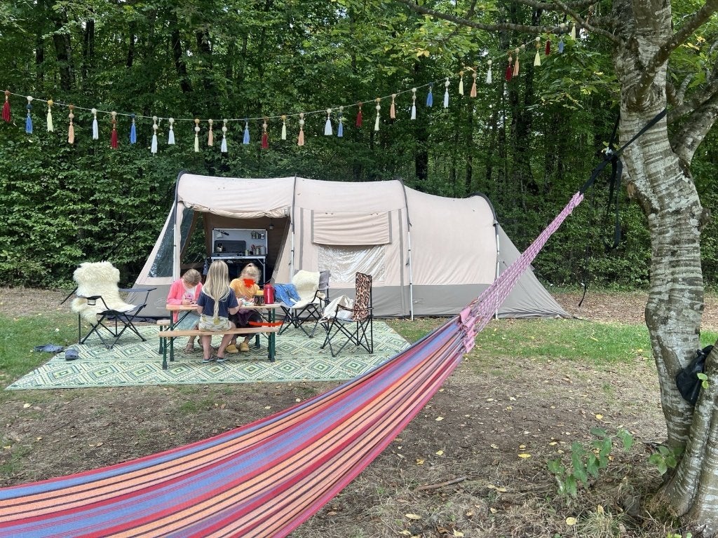 Bardani Mambo Beach tent (polykatoen), Caravans en Kamperen, Tenten, Ophalen, Gebruikt, Tot en met 4