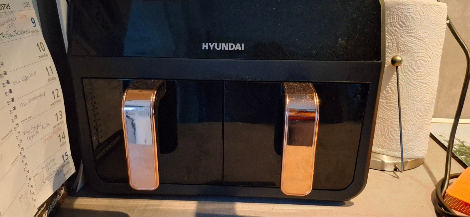 Hyundai Airfryer XXL - Dubbele manden, Ophalen, Zo goed als nieuw, Airfryer XXL, 1500 gram of meer