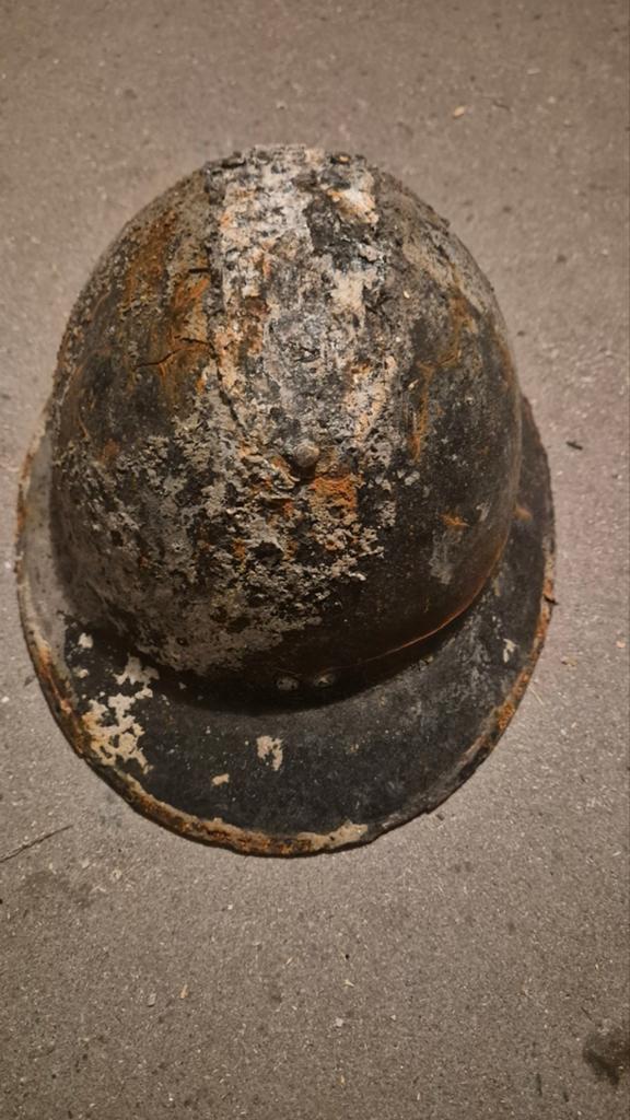 Bodemvondst helm lbd, Ophalen of Verzenden, Landmacht, Duitsland, Hulzen of Bodemvondsten