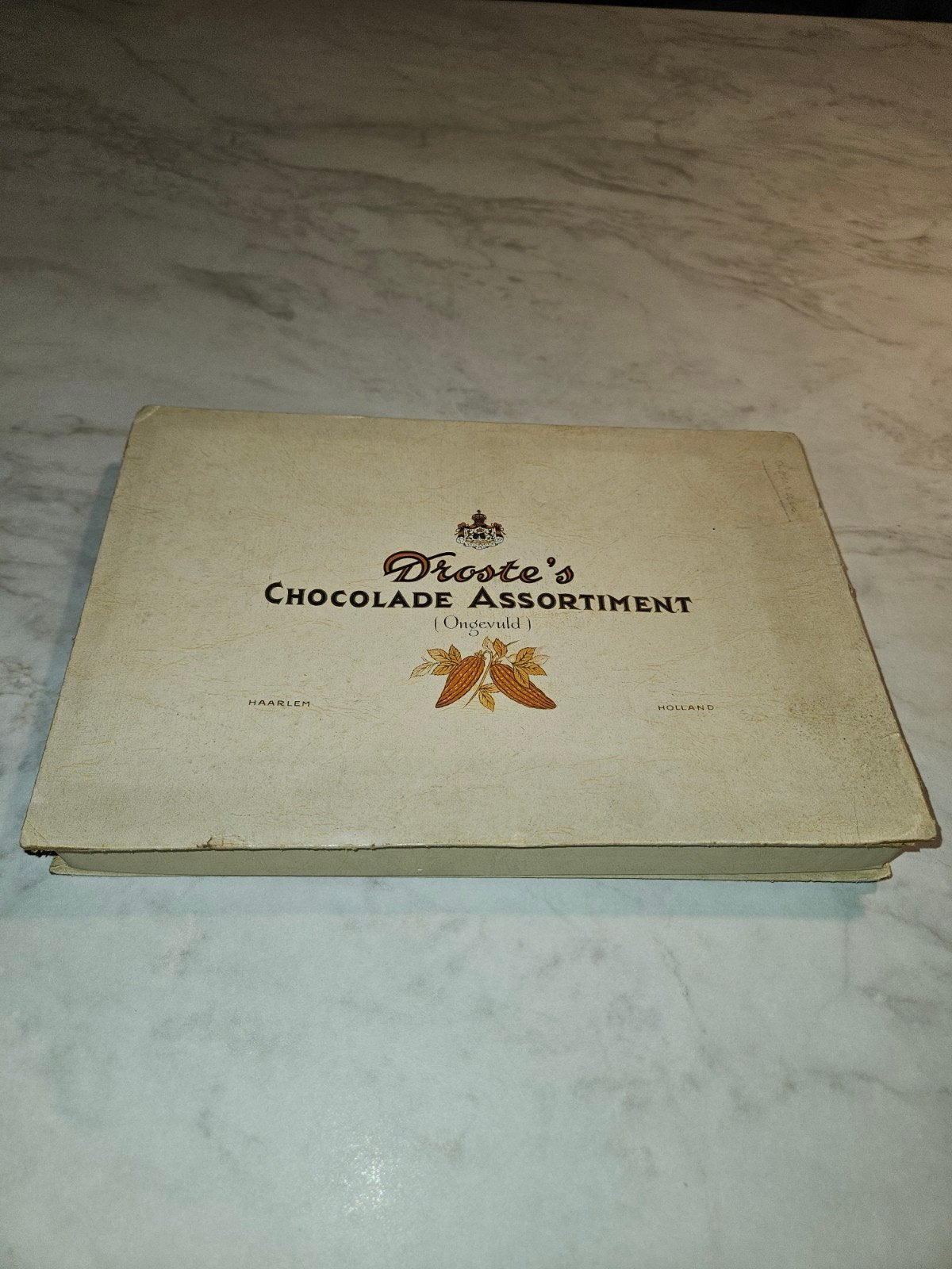 Droste doos chocolade assortiment, Verzamelen, Ophalen of Verzenden, Gebruikt, Verpakking