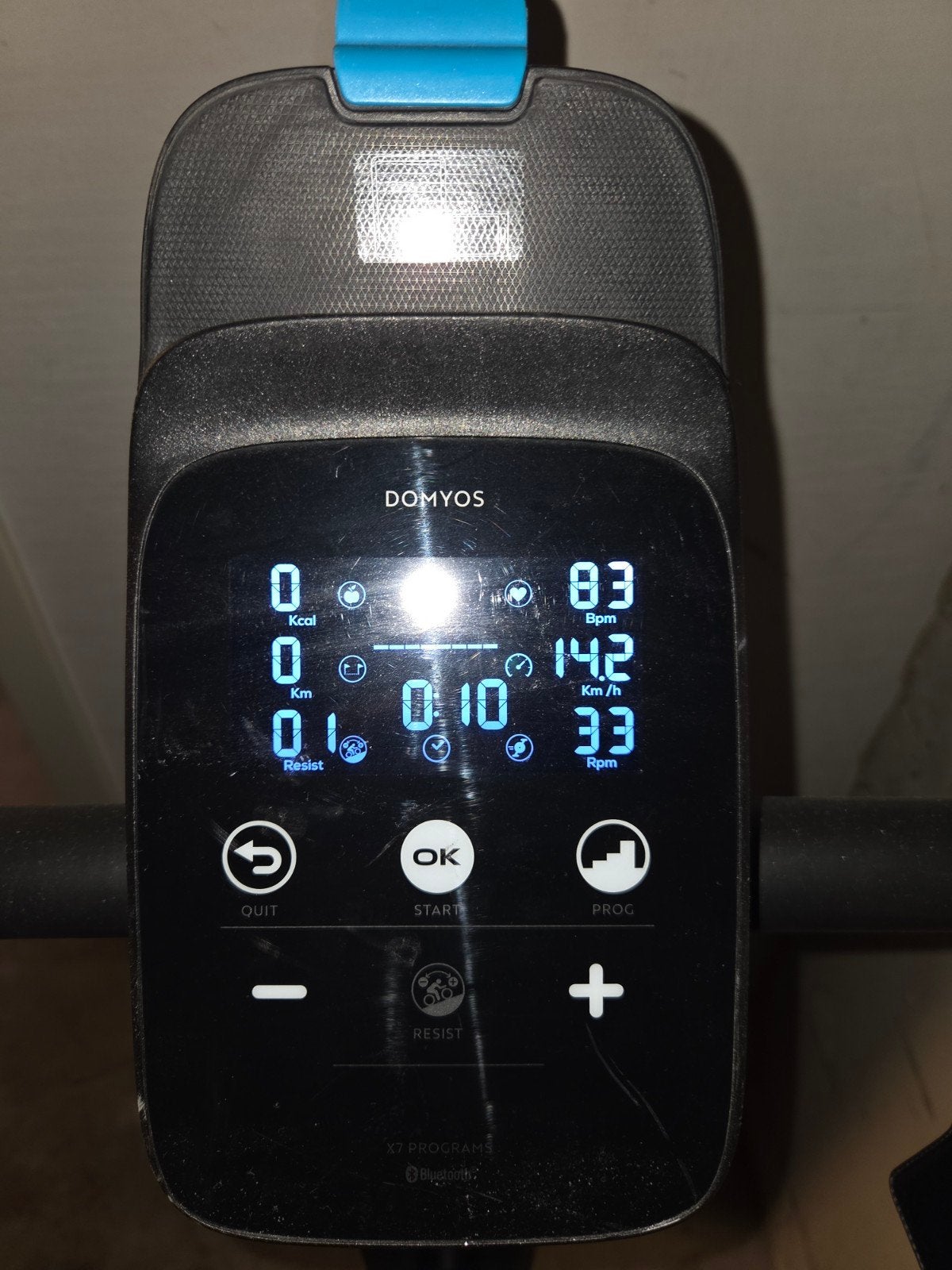 Domyos Hometrainer zo goed als nieuw, Sport en Fitness, Ophalen, Zo goed als nieuw, Metaal, Benen