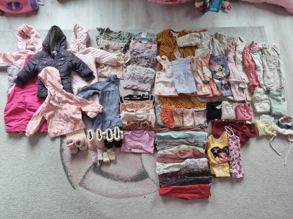 Grote kledingbundel voor baby meisjes maat 68-80, Ophalen, Gebruikt, Diverse merken, Meisje