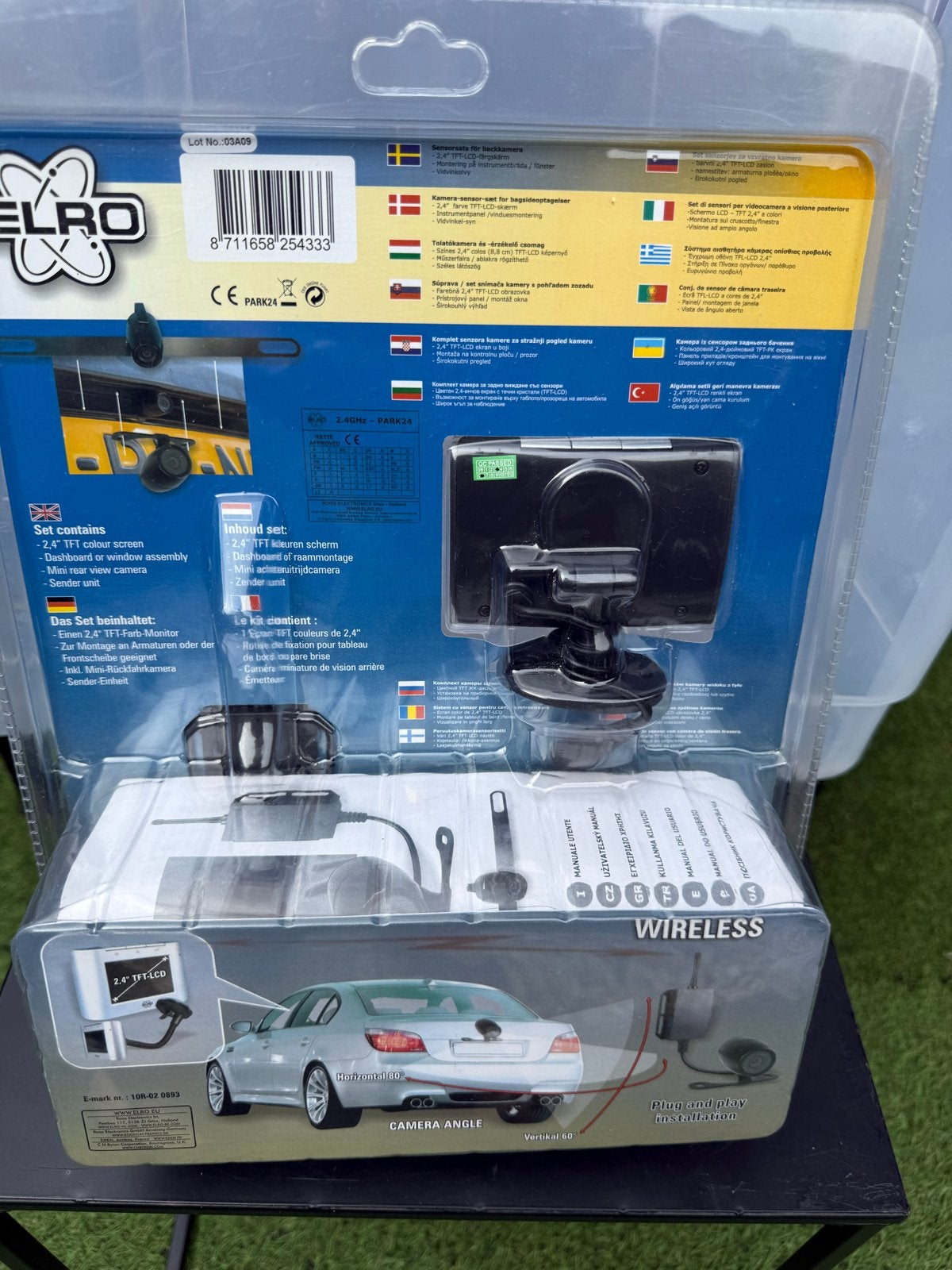 Draadloze Achteruitrijcamera Set - ELRO PARK24, Ophalen of Verzenden, Draadloos, Nieuw