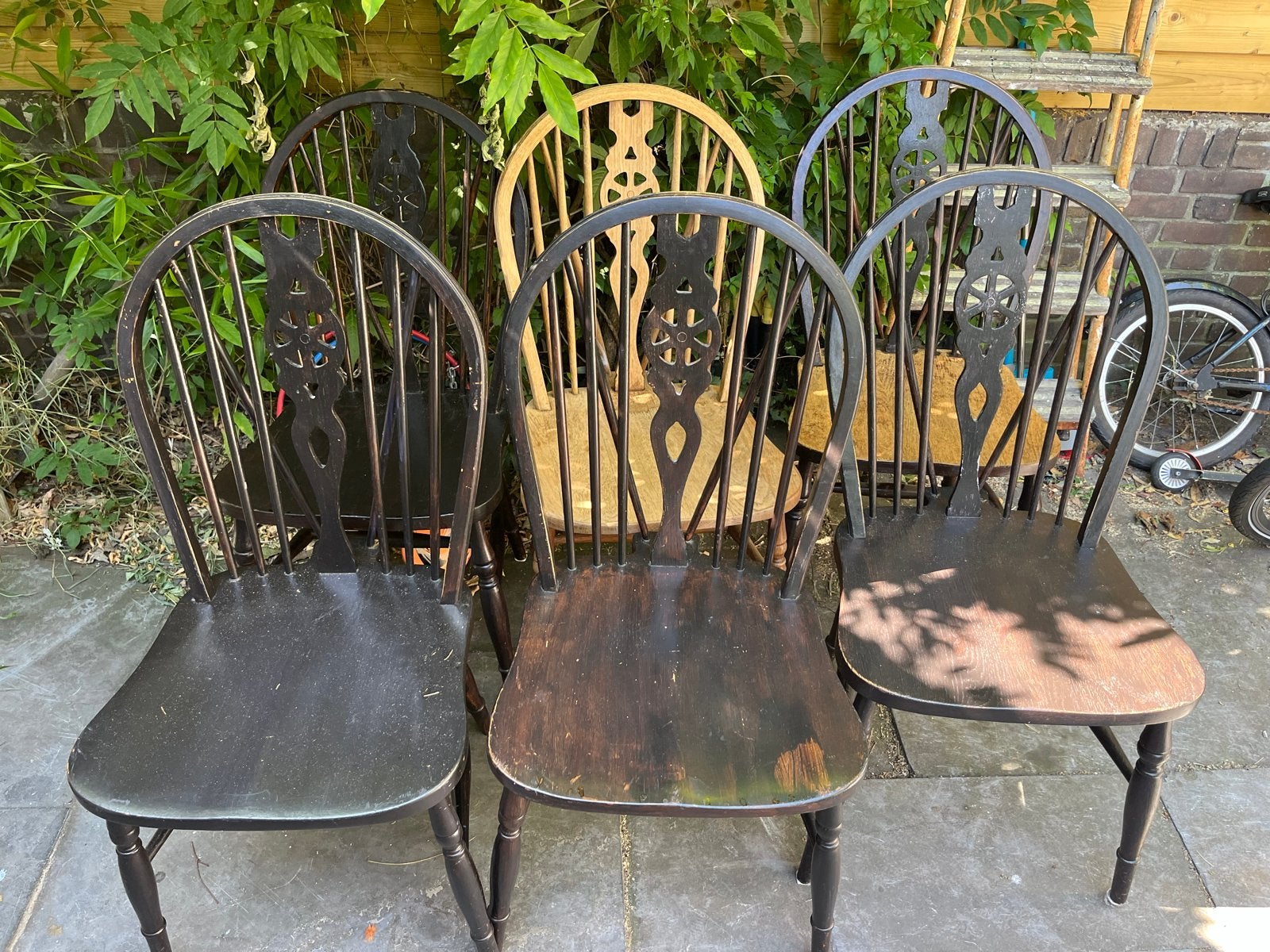 Set van 4 exclusieve Windsor stoelen - schilderprojectje, Ophalen