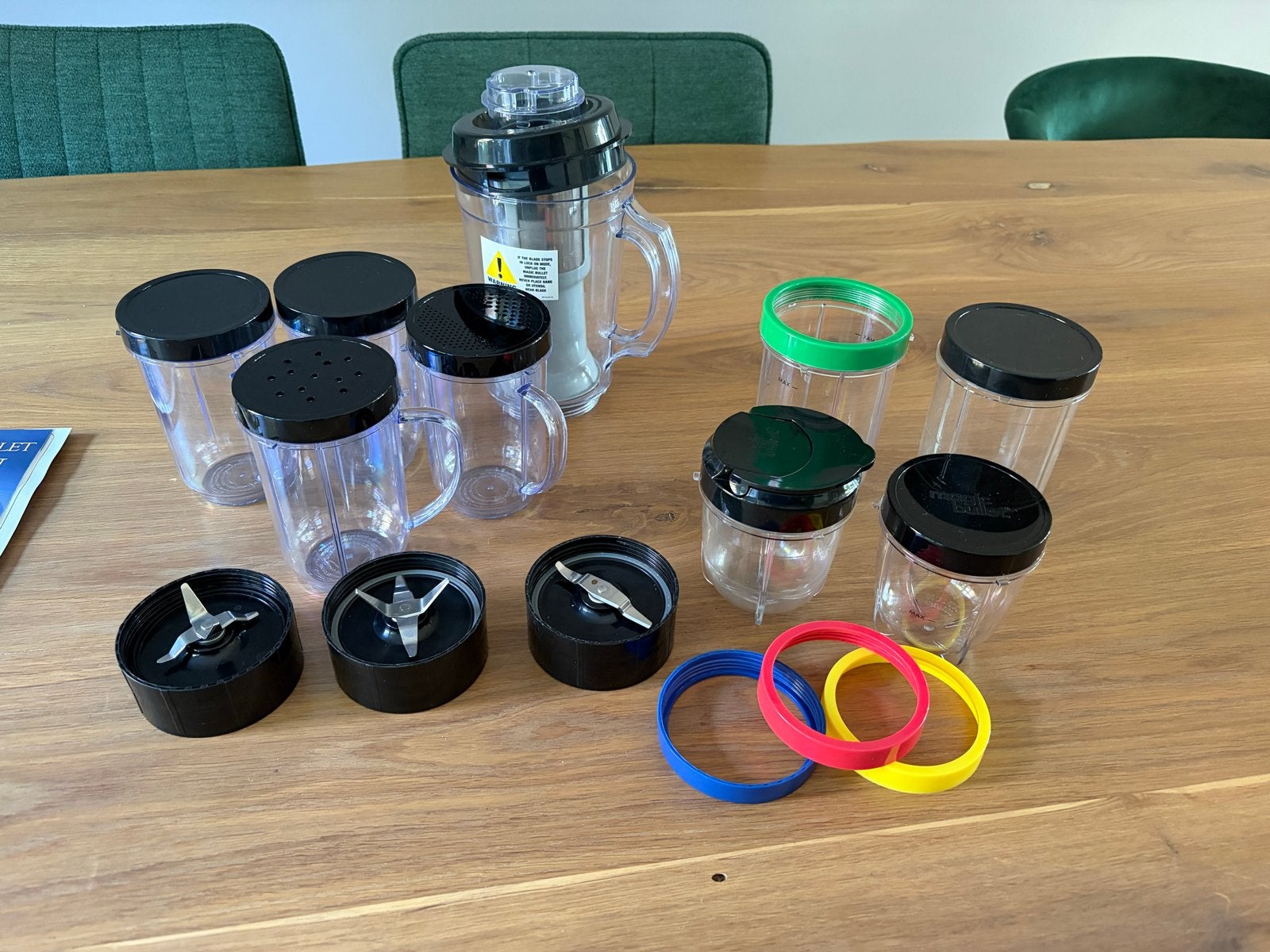 Magic Bullet Bekers en Deksel Set - Zo goed als nieuw, Ophalen, Overige typen, Kunststof, Zo goed als nieuw