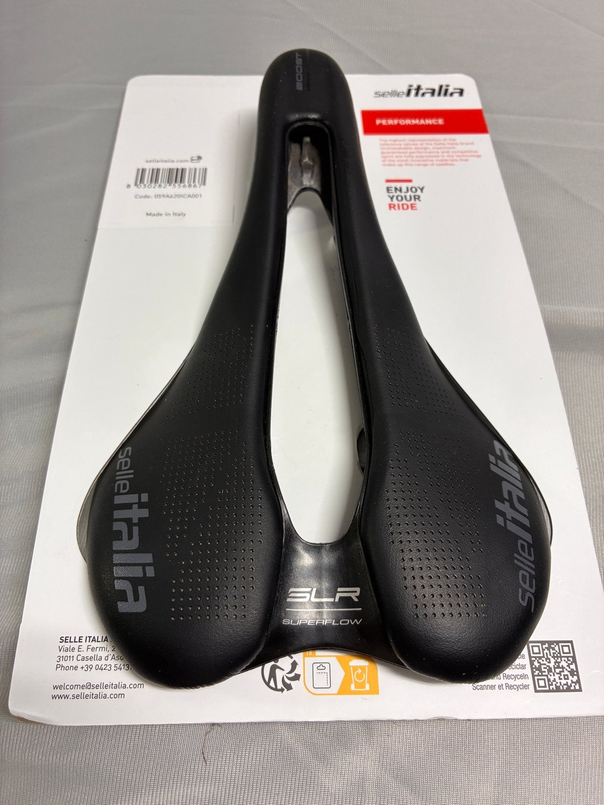 Selle Italia SLR Boost Superflow Zadel - zo goed als nieuw, Nieuw, Ophalen of Verzenden, Zadel, Racefiets