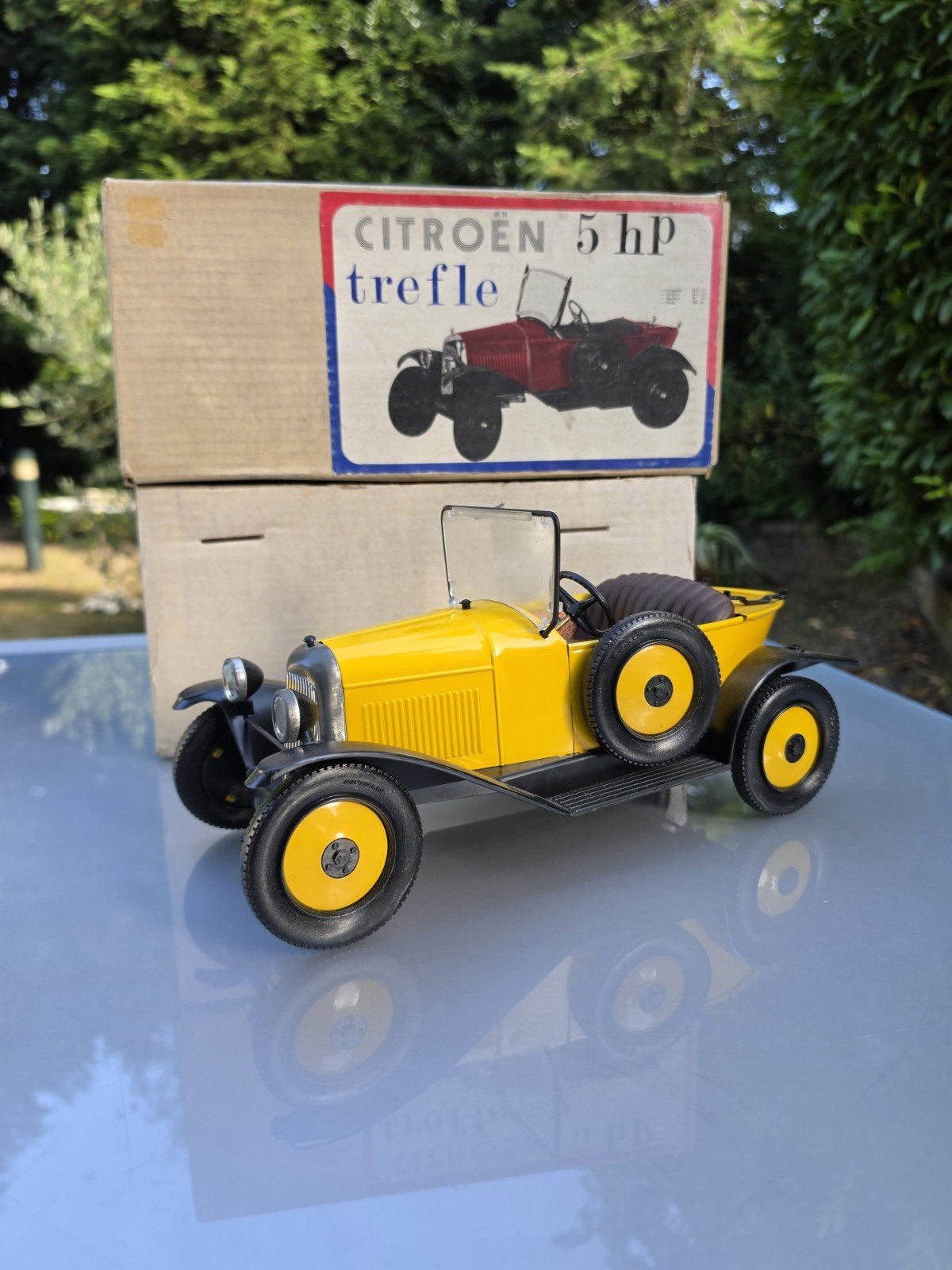 Oude France Jouets Marco Citroën Torpedo 5HP modelauto 1:10, Ophalen of Verzenden, Gebruikt, 1:9 t/m 1:12, Auto