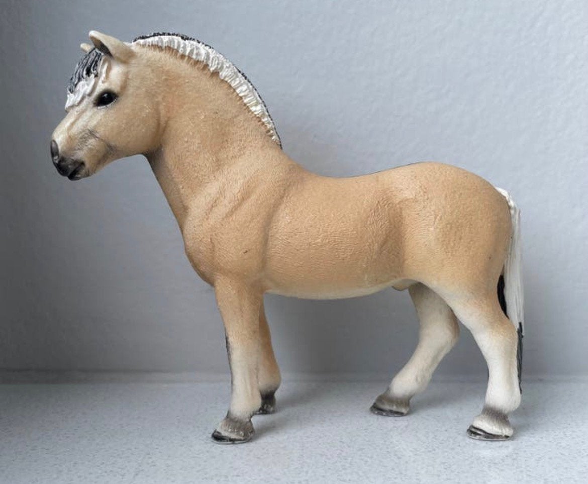 Schleich fjord hengst, Verzenden, Zo goed als nieuw, Paard, Beeldje of Figuurtje
