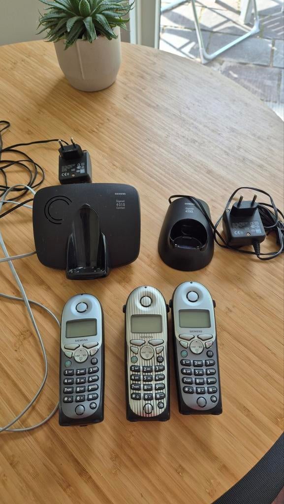 Siemens Gigaset 4000 met drie telefoons, Ophalen