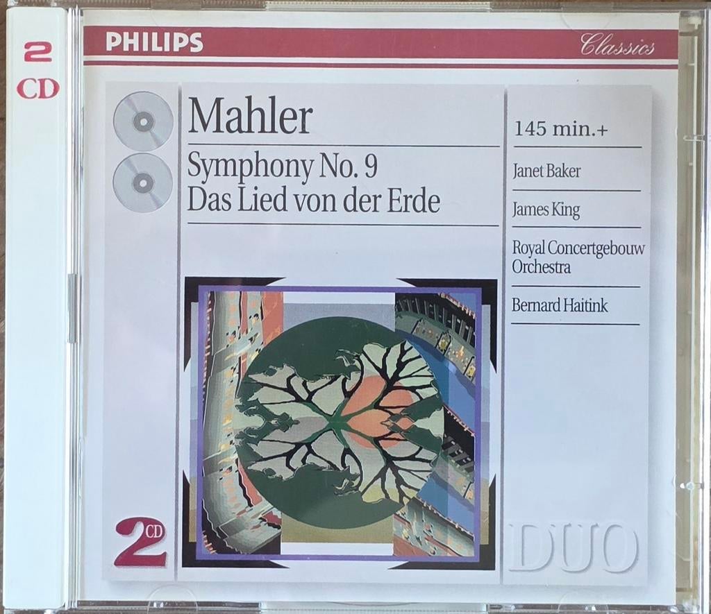 Mahler: Symfonie 9 & Das Lied von der Erde - Haitink (2CD), Cd's en Dvd's, Cd's | Klassiek, Zo goed als nieuw, Orkest of Ballet