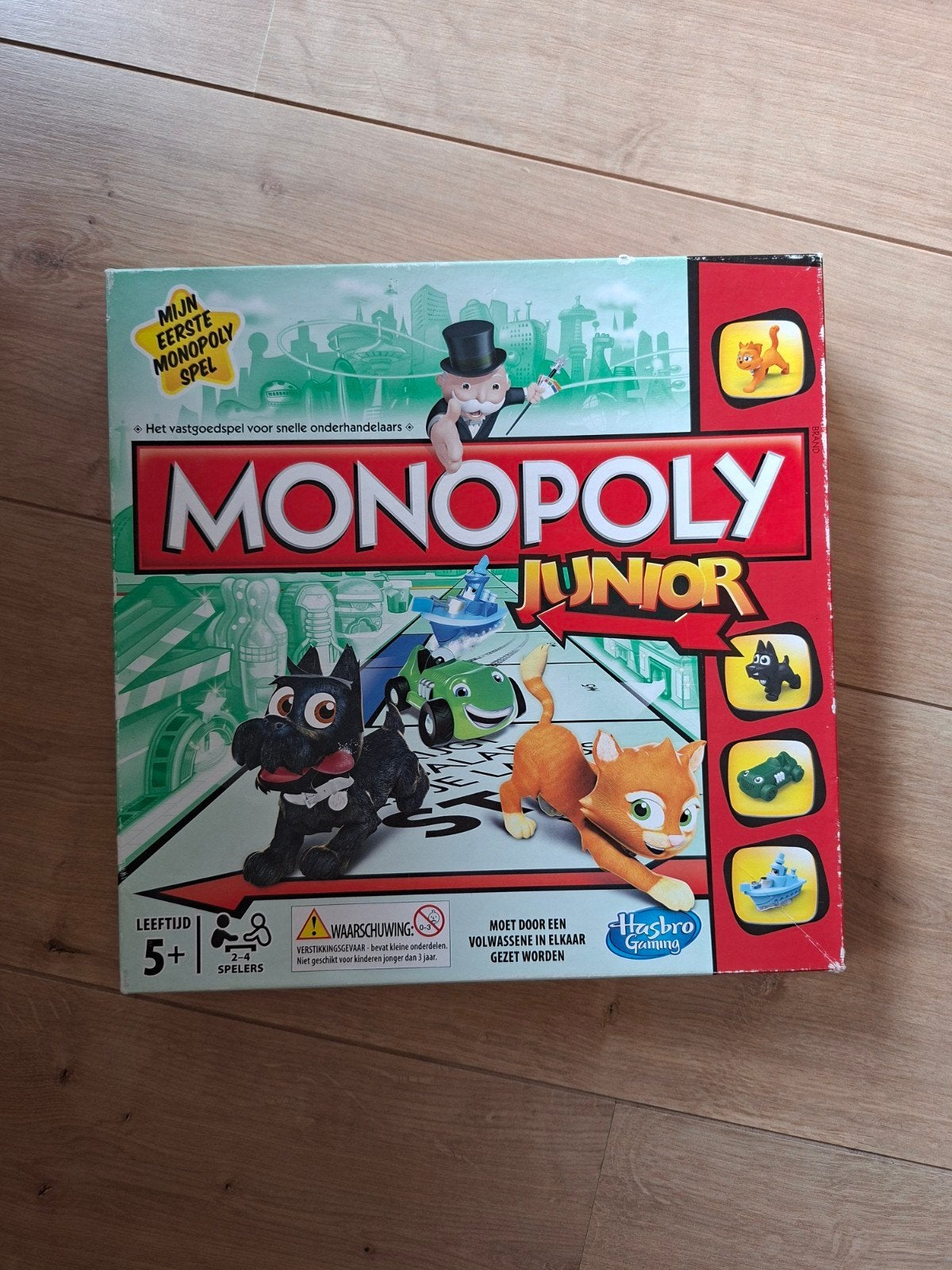 Monopoly Junior: Mijn Eerste Monopoly Spel, Drie of vier spelers, Ophalen of Verzenden, Gebruikt, Hasbro Gaming