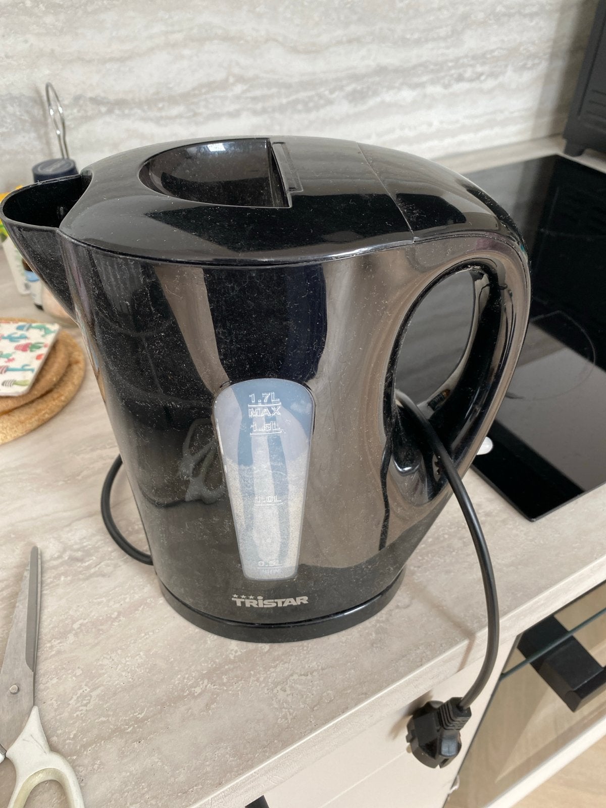 Tristar waterkoker 1.7L - Zwart, Witgoed en Apparatuur, Waterkokers, 1 tot 2 liter, Ophalen, Gebruikt