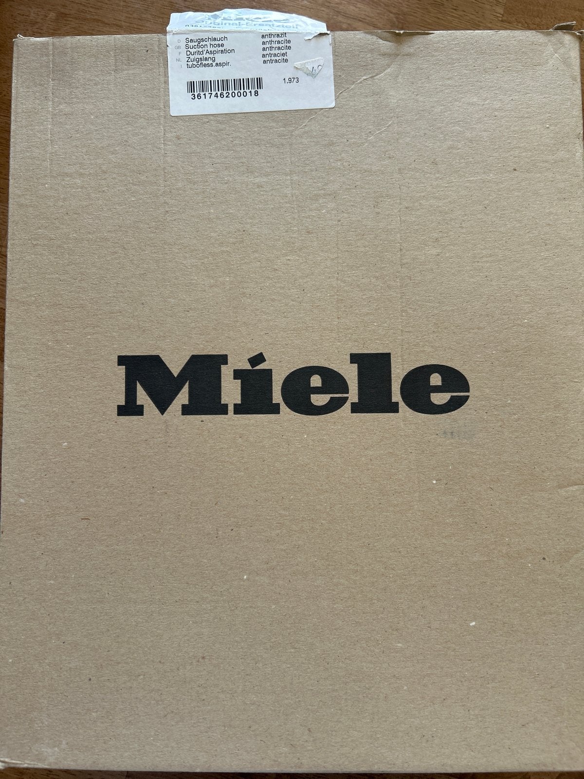 Miele zuigslang antraciet - Nieuw in doos, Stofzak, Overige typen, Nieuw, Ophalen of Verzenden