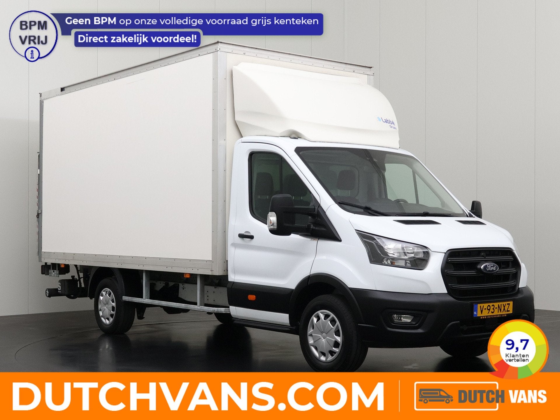 Ford Transit 2.0TDI Bakwagen+Laadklep | Dakspoiler | Airco |, Voorwielaandrijving, Stof, Gebruikt, 4 cilinders