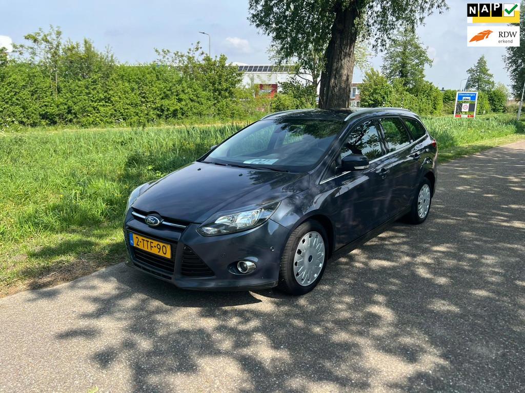 Ford Focus Wagon 1.6 TDCI ECOnetic Lease Titanium 1e Eigenaa, Euro 5, Stof, Gebruikt, Zwart