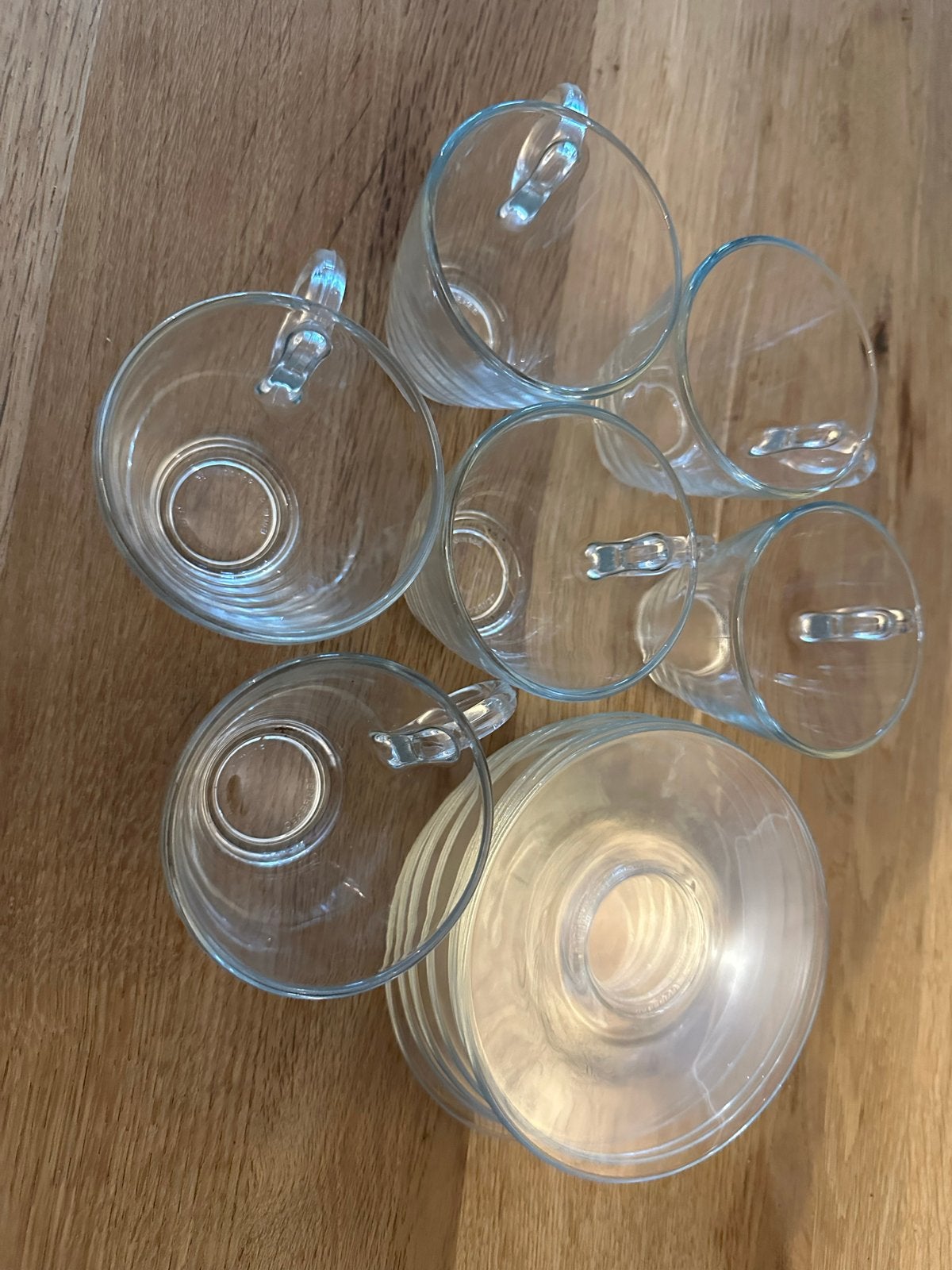 Set van 6 glazen kopjes met schotels nespresso, Huis en Inrichting, Keuken | Servies, Ophalen, Zo goed als nieuw, Glas, Kop(pen) en/of Schotel(s)