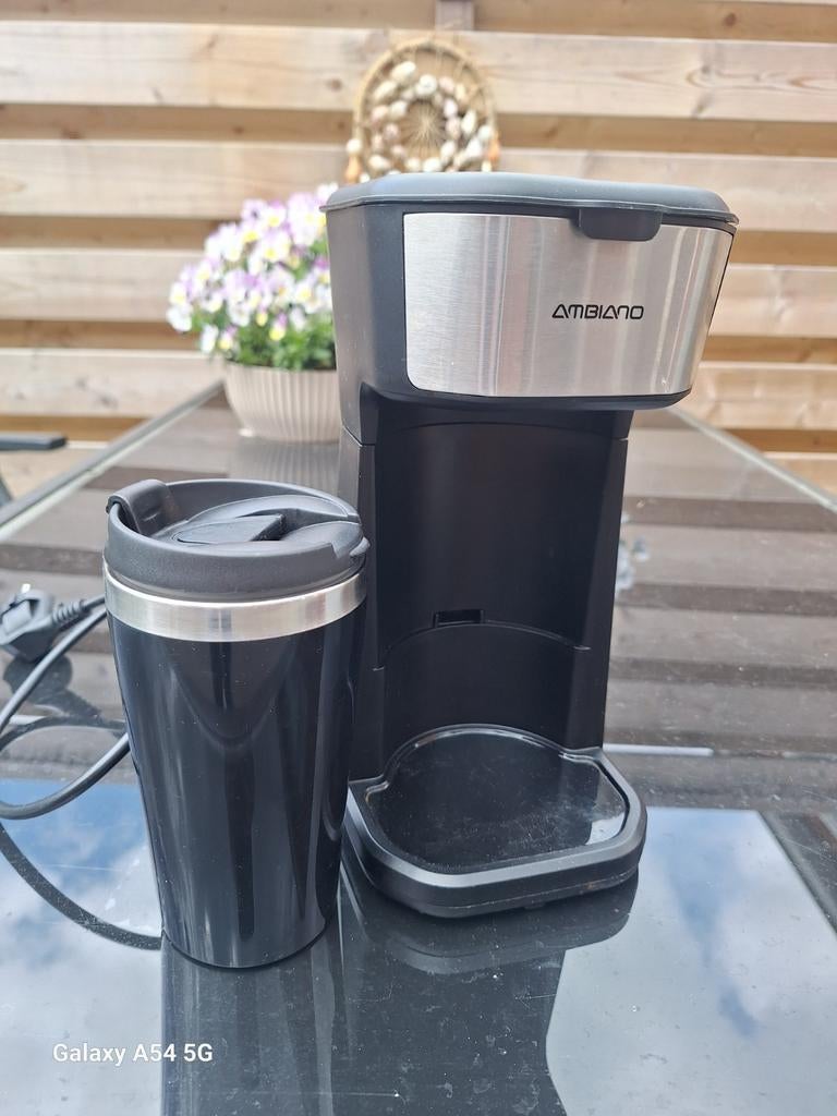 Ambiano Filter Koffiemachine Coffee-to-go met Thermobeker, Witgoed en Apparatuur, Koffiemachine, Gemalen koffie, Ophalen of Verzenden