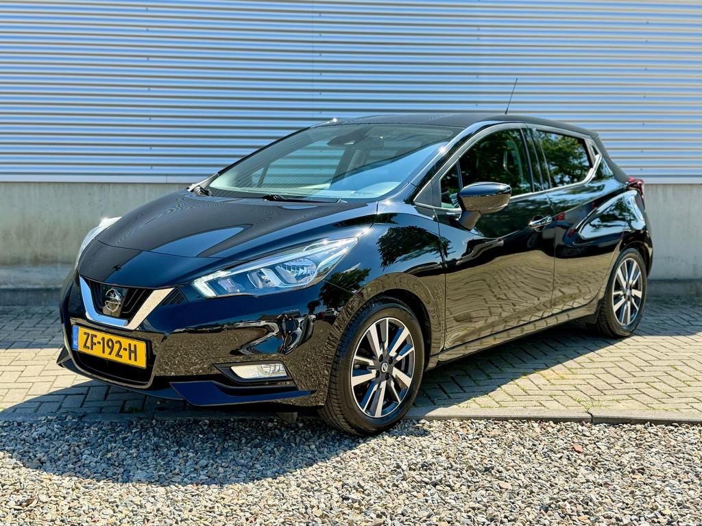Nissan Micra 1.0 IG-T Tekna 100 PK [ Apple car,navi,cameraBo, Voorwielaandrijving, Zwart, Origineel Nederlands, 999 cc