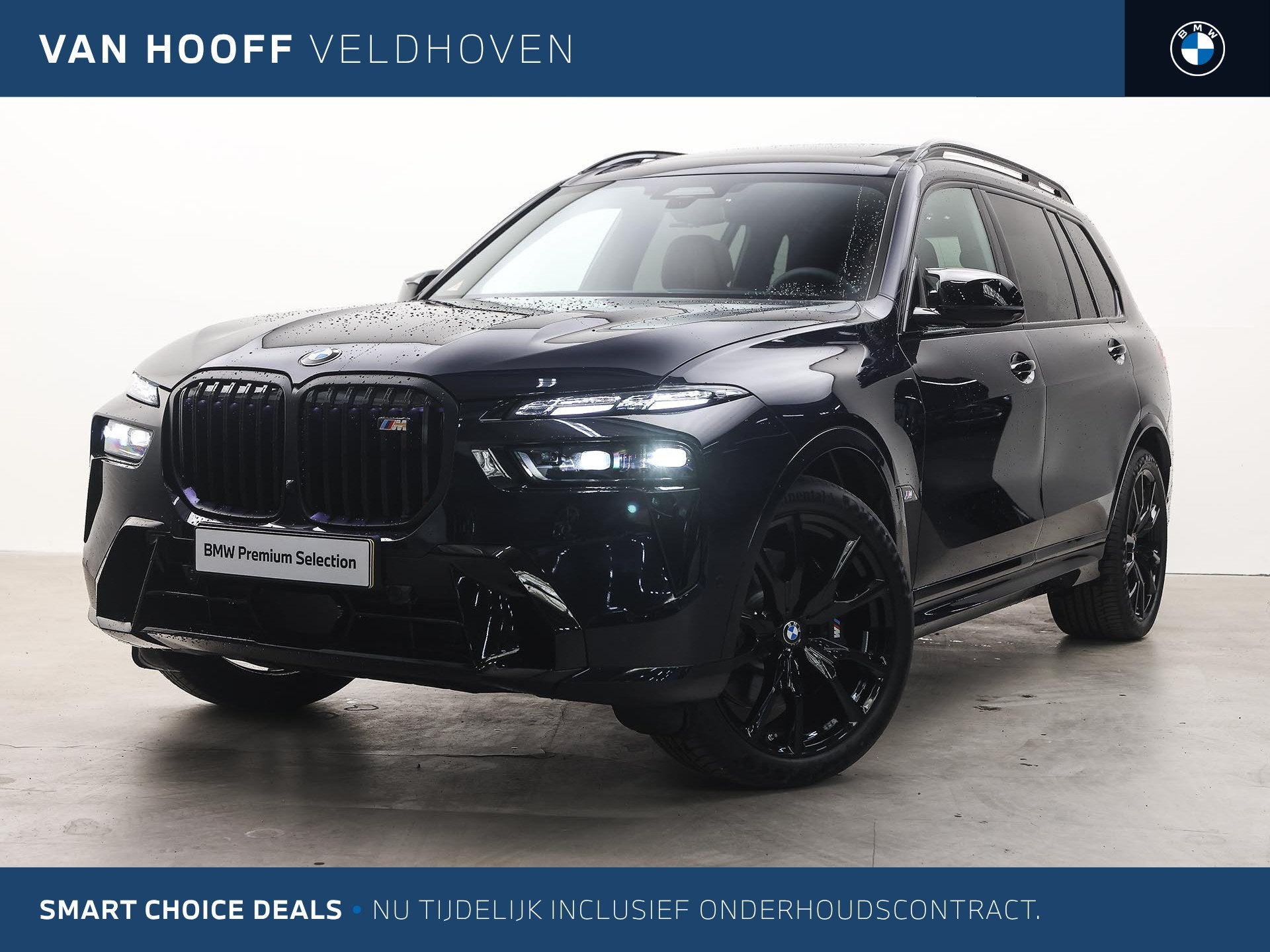 BMW X7 M60i xDrive High Executive M Sport Automaat / Trekhaa, Auto's, Dealer onderhouden, 4395 cc, 7 stoelen, Zwart