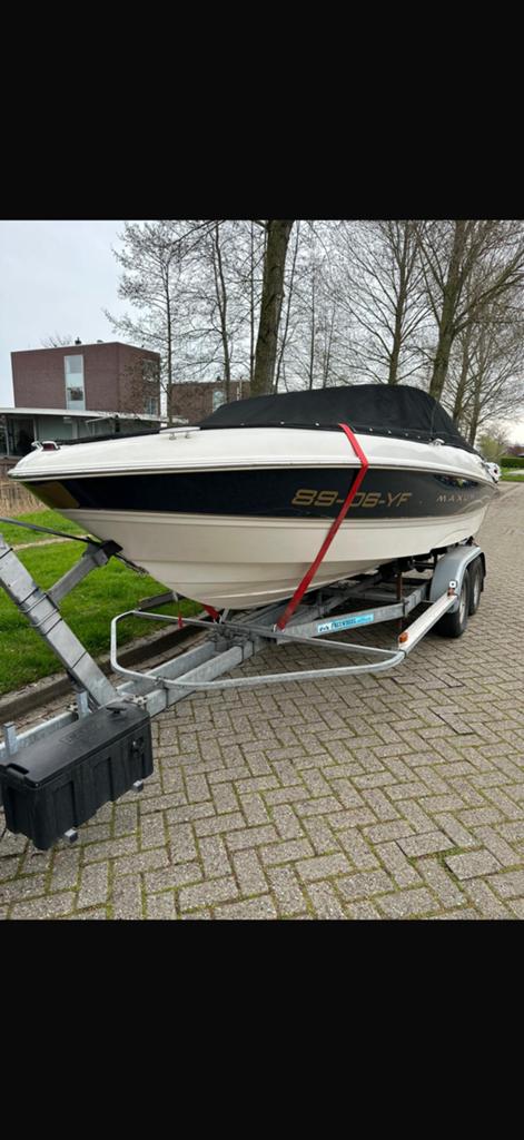 Maxum 1800 rs 250pk NIEUWE MOTOR EN STAARTSTUK, Watersport en Boten, Speedboten, Ophalen, Gebruikt, Binnenboordmotor, 1.00 - 1.50 meter
