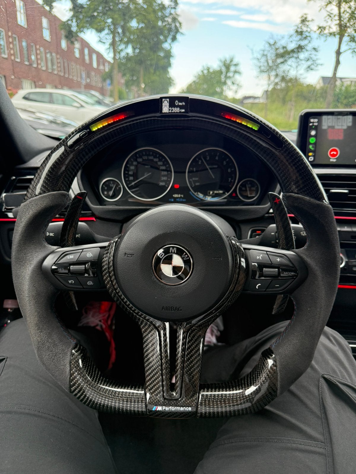 Bmw f30 led carbon sportstuur met carbon flippers, Ophalen of Verzenden