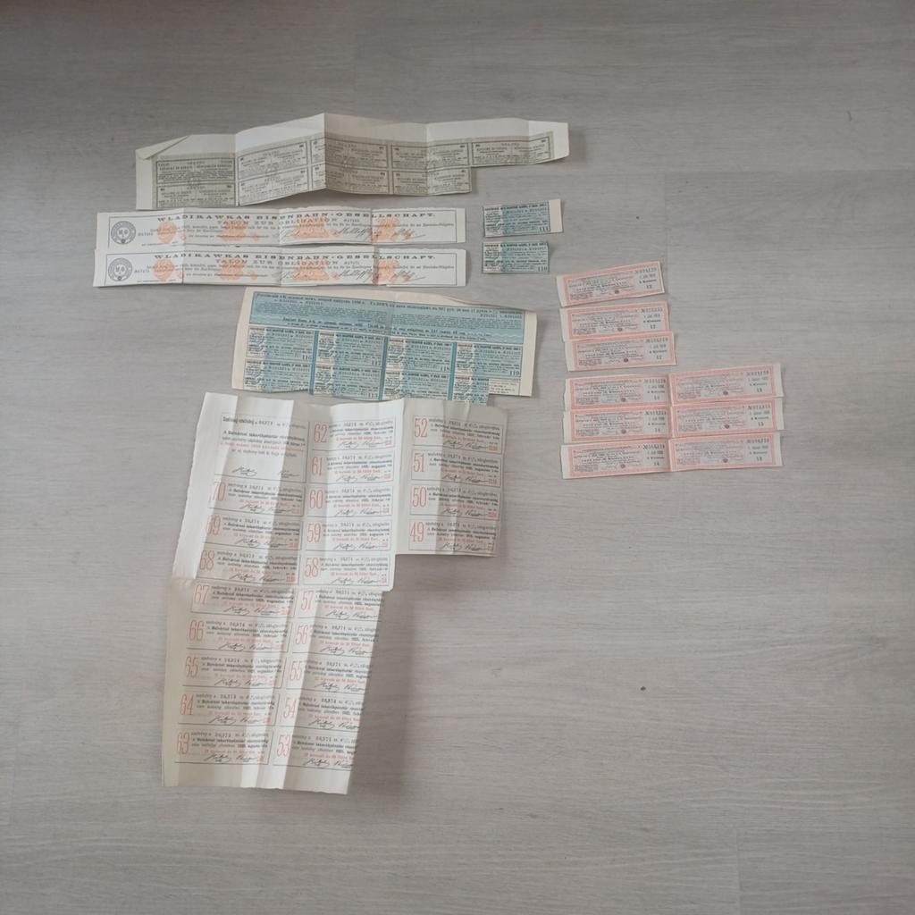 Rente coupons Russische staatsobligaties, Postzegels en Munten, Aandelen en Waardepapieren, Obligatie of Lening, Voor 1920, Ophalen of Verzenden