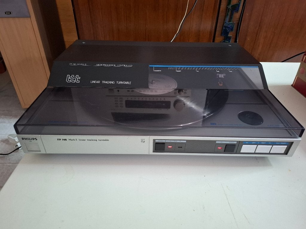 Philips tangentiaal FP146A, Ophalen of Verzenden, Refurbished, Platenspeler, Philips