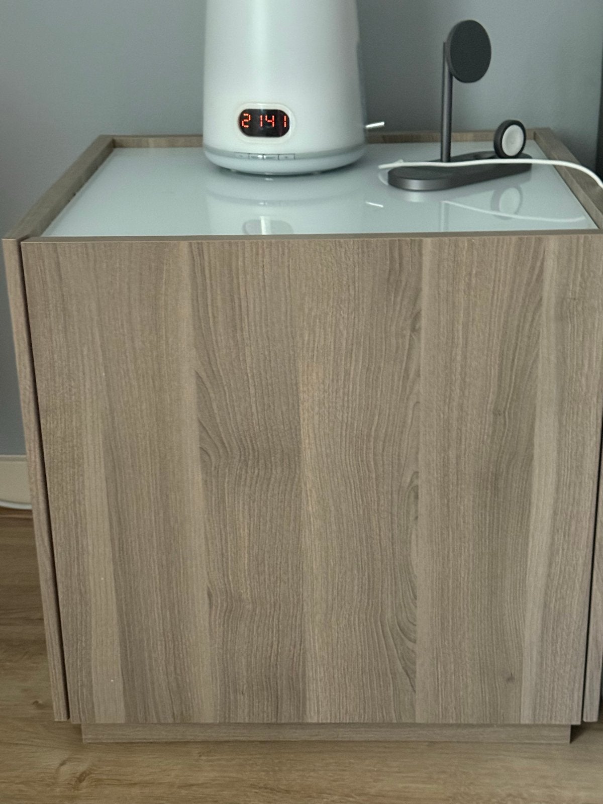 2x nachtkastje met lade, Ophalen, 55 tot 70 cm, Zo goed als nieuw, 45 tot 65 cm