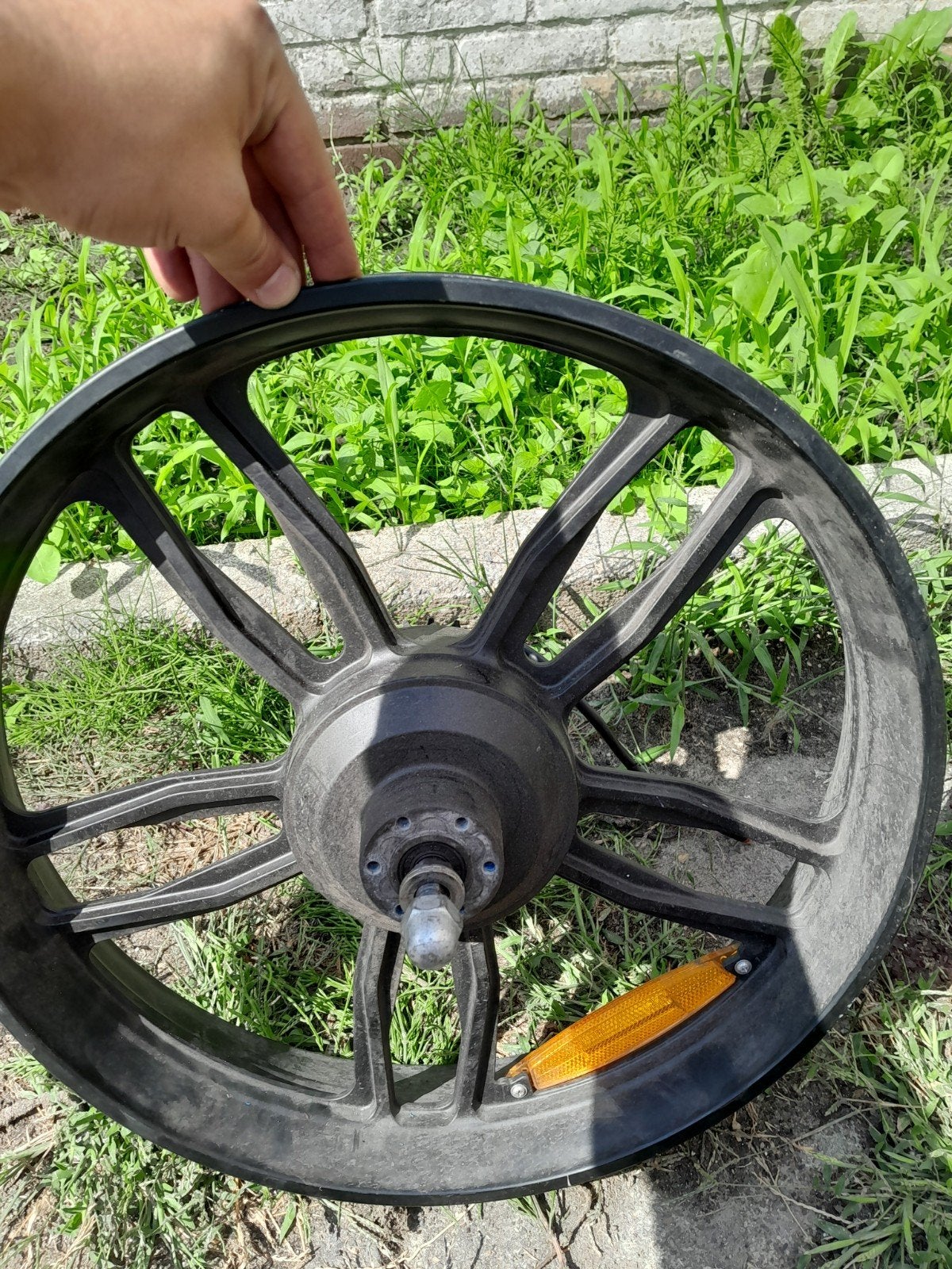 Fatbike V8 Motor Achtervelg met Motor Rode Kabel 250W 25kmh, Fietsen en Brommers, Fietsonderdelen, Wiel, Gebruikt, Ophalen of Verzenden