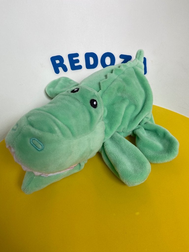 3727 hema handpop krokodil licht groen, Ophalen of Verzenden, Zo goed als nieuw, Overige typen