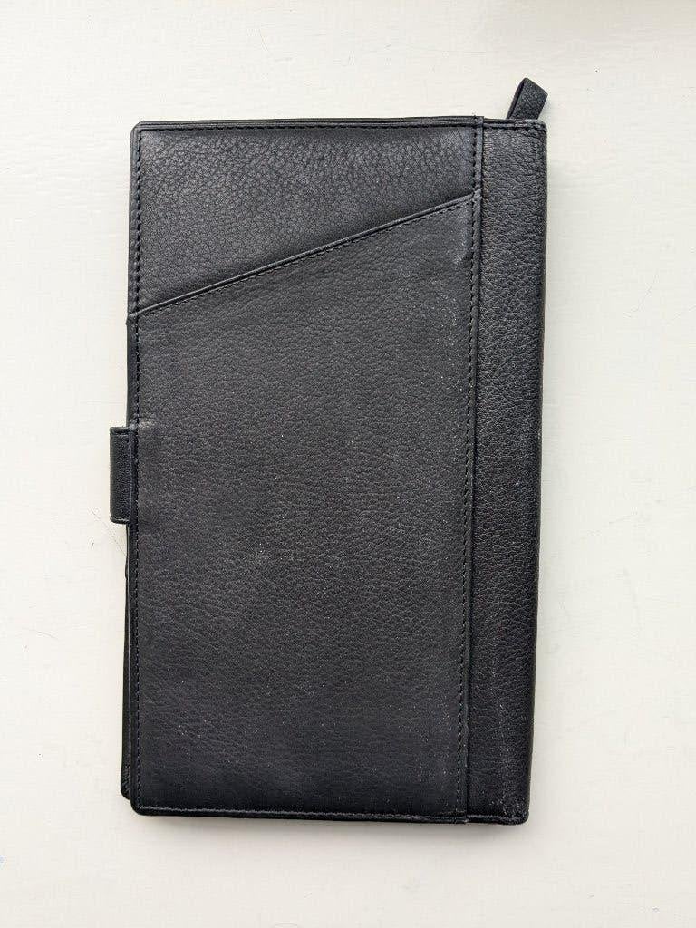 Zwarte Echt Leren Taurus Portefeuille, Ophalen of Verzenden, Nieuw, Overige materialen, Overige thema's