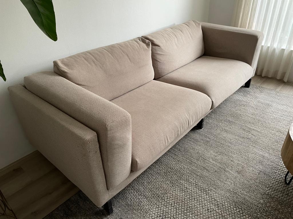 TEAB Ikea bank met afneembare, wasbare hoezen, Ophalen, 250 tot 300 cm, Gebruikt, Driepersoons