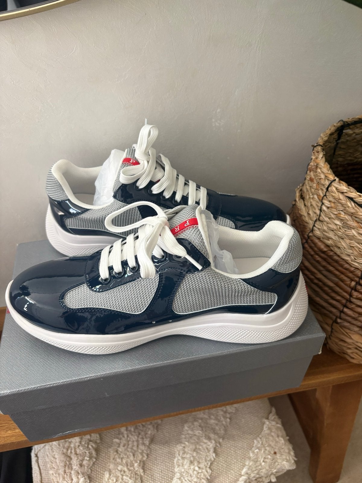 Prada American Cups (unisex), Blauw, Nieuw, Ophalen of Verzenden, Sneakers of Gympen