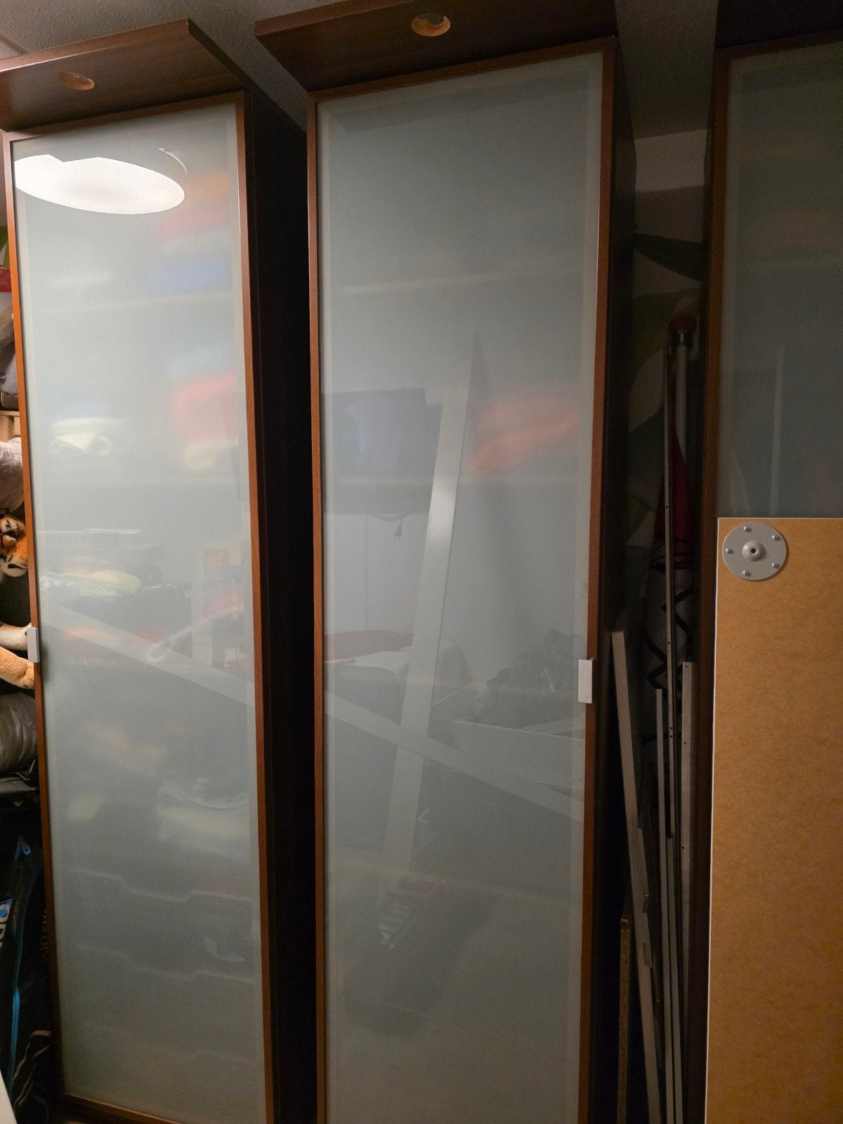 IKEA hopen Kledingkast allen glazen deuren, Huis en Inrichting, Ophalen, Gebruikt, 50 tot 100 cm, Modern