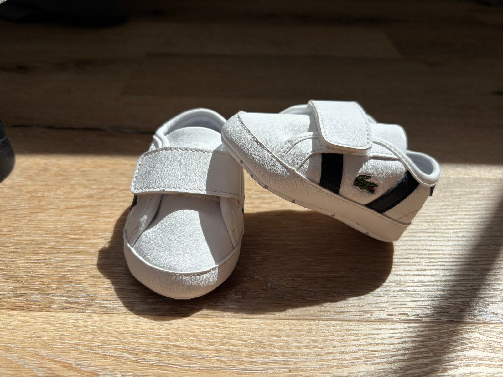 My first Lacoste babyschoentjes, Ophalen of Verzenden, Zo goed als nieuw, Jongetje of Meisje, Schoentjes