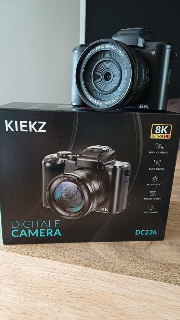 Kiekz digitale vlog camera nieuw, Ophalen of Verzenden, Nieuw, Overige Merken, 8 keer of meer