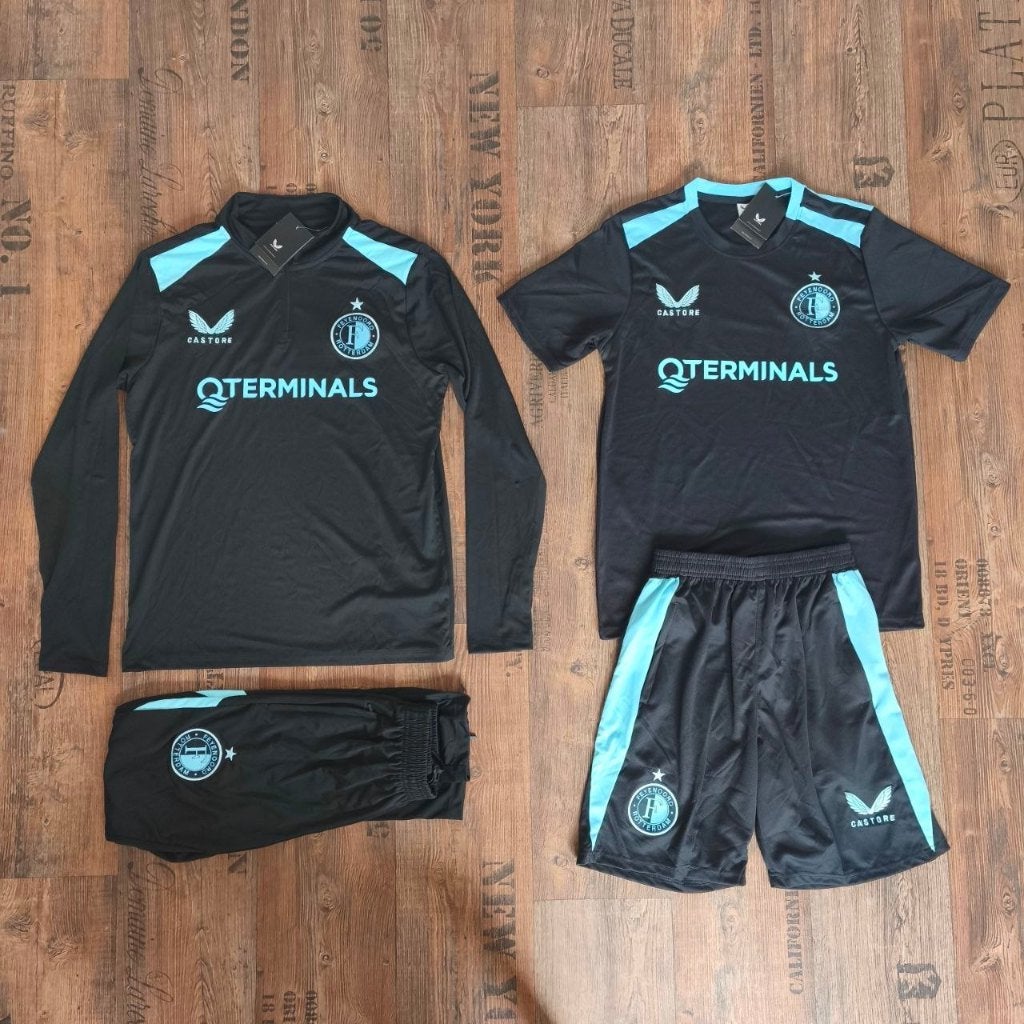 Feyenoord Trainingspakken 26/27 Zwart Blauw, Maat S, Ophalen of Verzenden, Zo goed als nieuw, Trainingspak