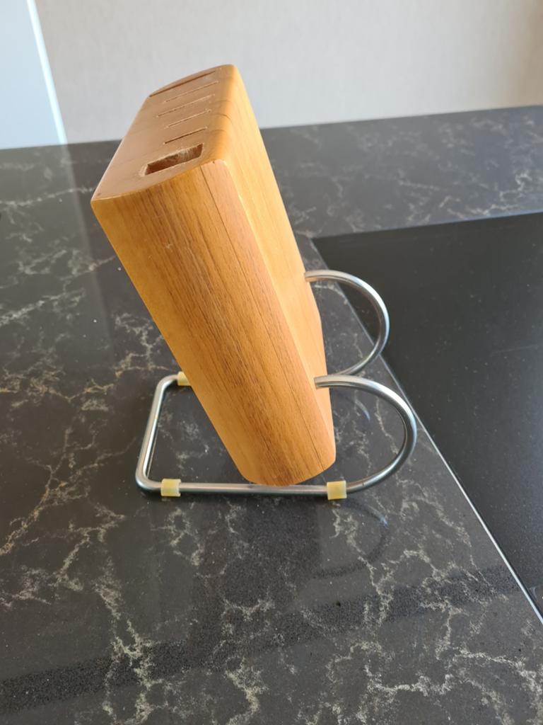 Houten messenblok met standaard - ZWILLING J.A. HENCKELS, Verzenden, Hout, Overige typen, Gebruikt
