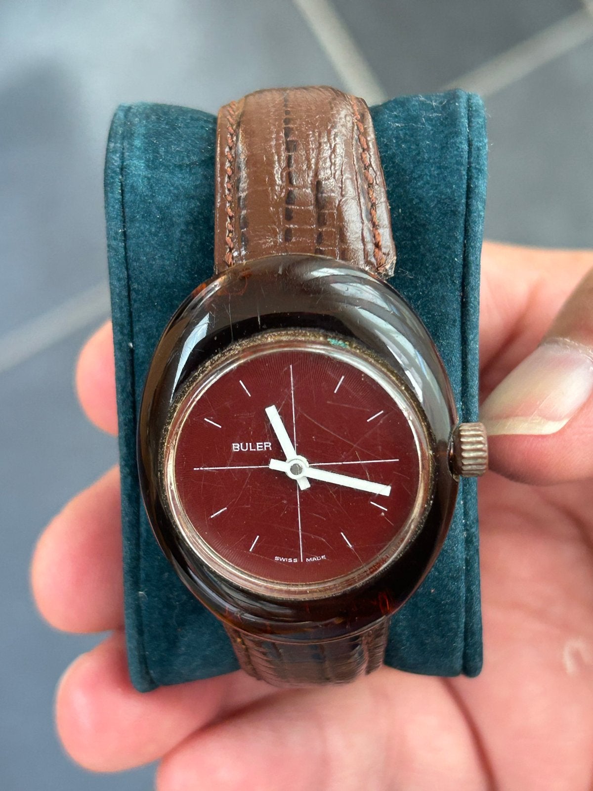Vintage Buler Transparent Space Age Horloge Jaren '70, Overige merken, Staal, Polshorloge, 1960 of later