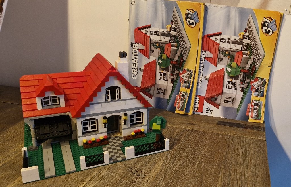 Lego Creator	4956 Huis Compleet + Boekjes, Kinderen en Baby's, Lego, Inclusief instructies, Ophalen of Verzenden, Zo goed als nieuw