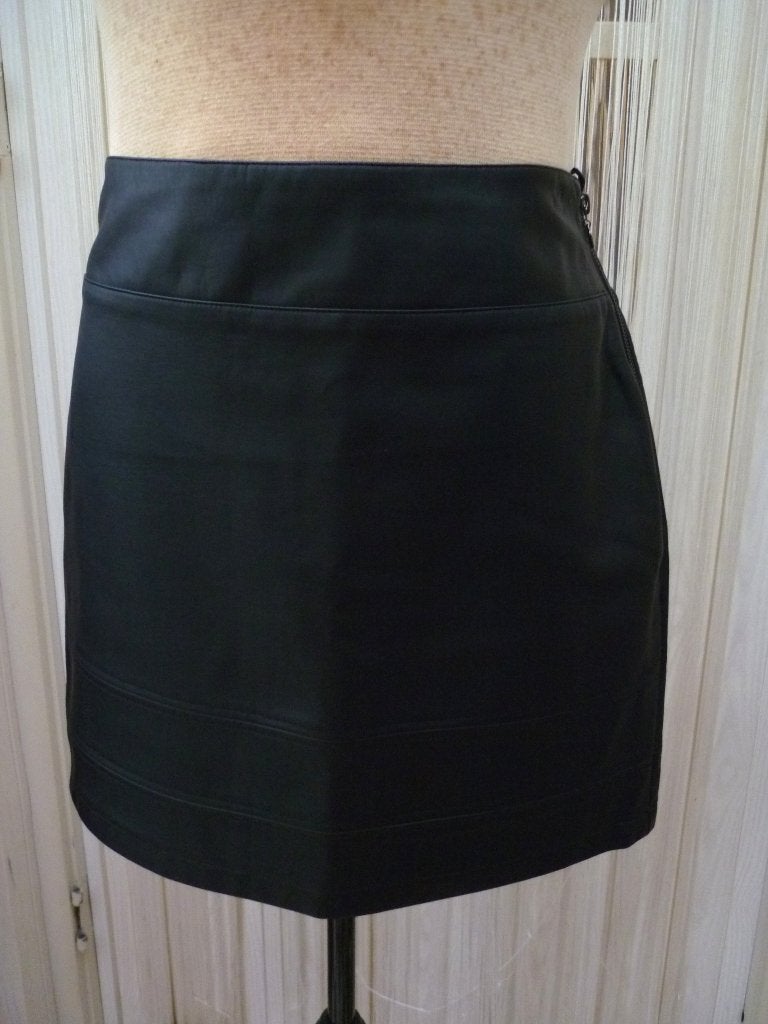 MS zwarte rok maat 42 PU, Zwart, Maat 42/44 (L), Ophalen of Verzenden, Zo goed als nieuw
