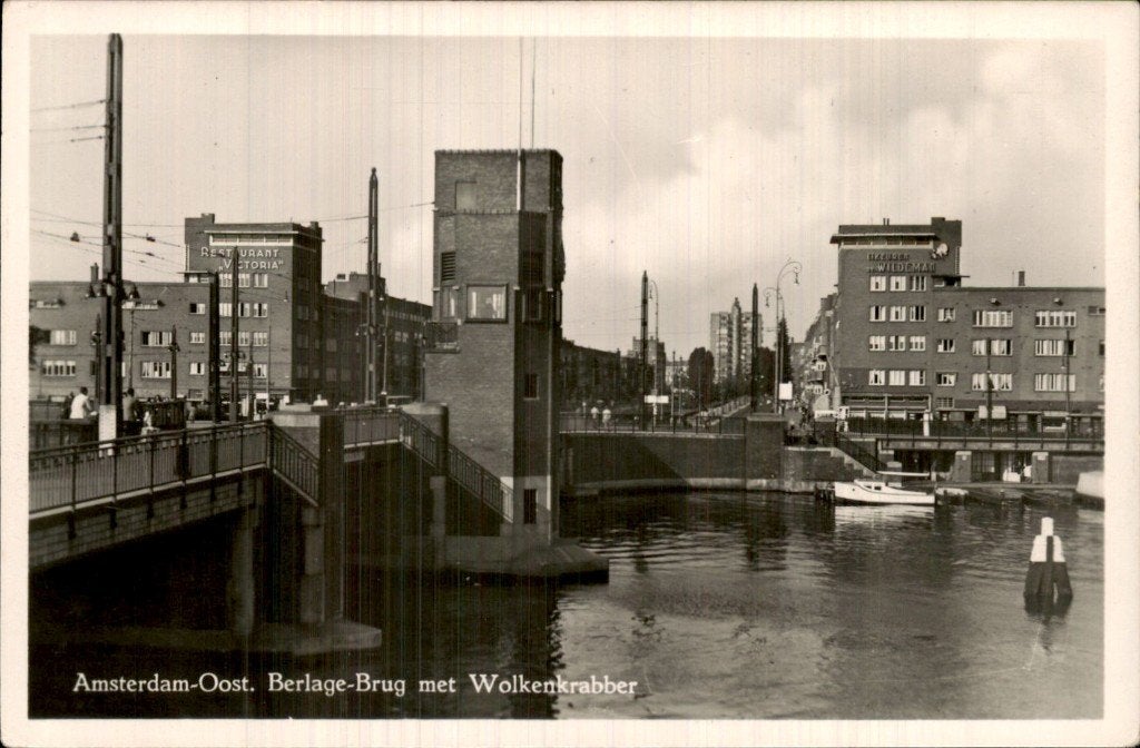 Amsterdam-Oost - Berlage-Brug - Wolkenkrabber, Ophalen of Verzenden, 1920 tot 1940, Ongelopen, Noord-Holland