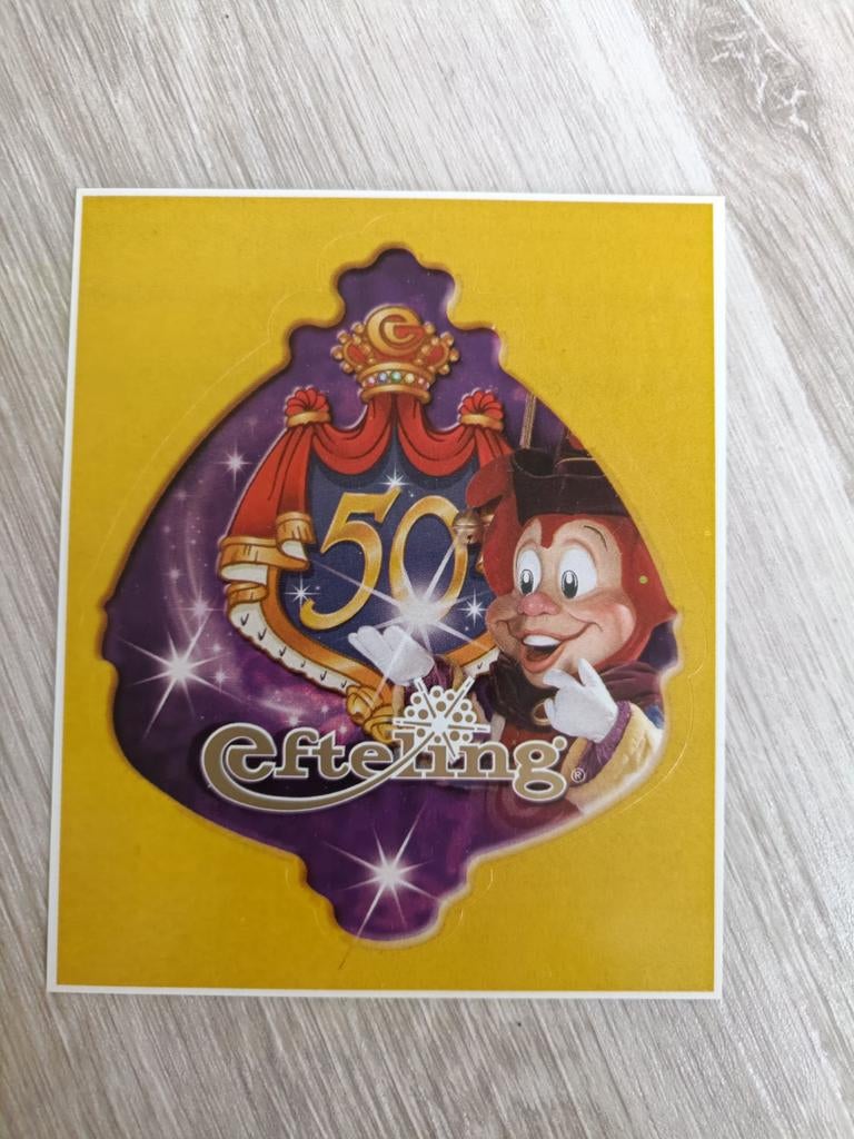 Efteling parkeer sticker, Verzamelen, Efteling, Ophalen of Verzenden, Zo goed als nieuw, Overige typen