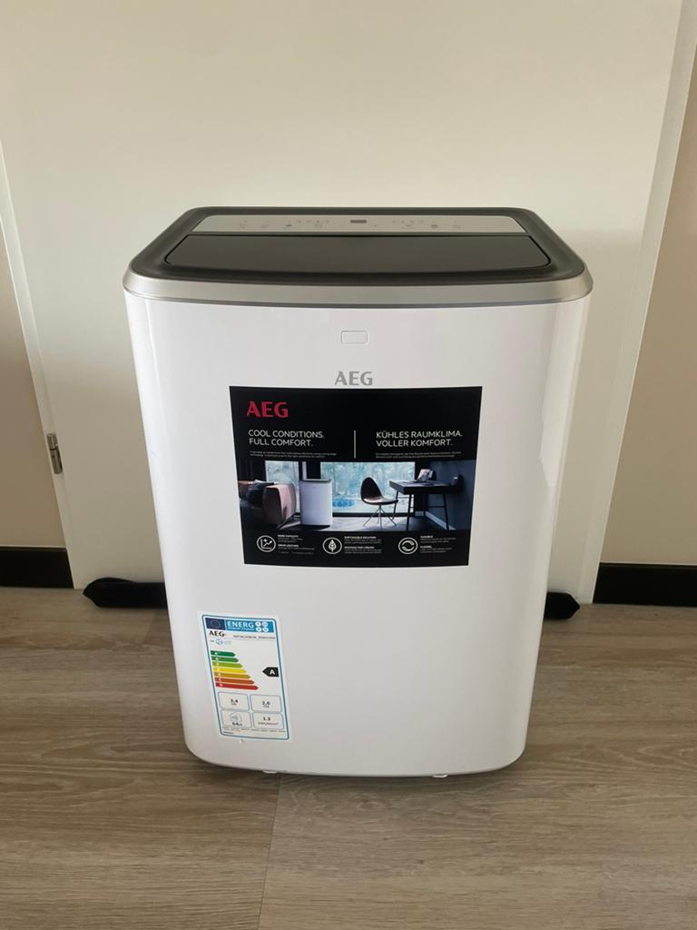 AEG airco, Witgoed en Apparatuur, Airco's, Minder dan 60 m³, Energieklasse A of zuiniger, 3 snelheden of meer, Ophalen of Verzenden