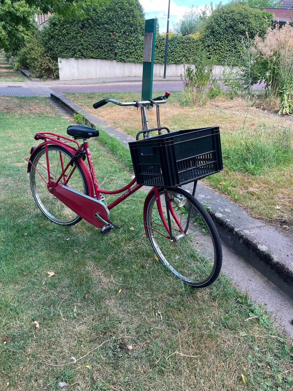 Sterke 28inch Batavus Omafiets studentenfiets 75€ rijd prima, Ophalen, Terugtraprem, Batavus Old Dutch, 53 tot 56 cm
